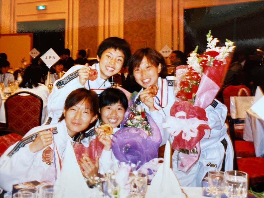 1998年ソウル国際女子駅伝　表彰式 　関根明子さん