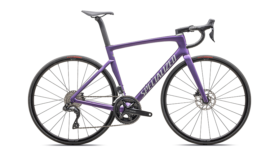 Tarmac SL7 Comp - Shimano 105 Di2 (Gloss Purple Tint Over Silver Dust / Silver Dust)